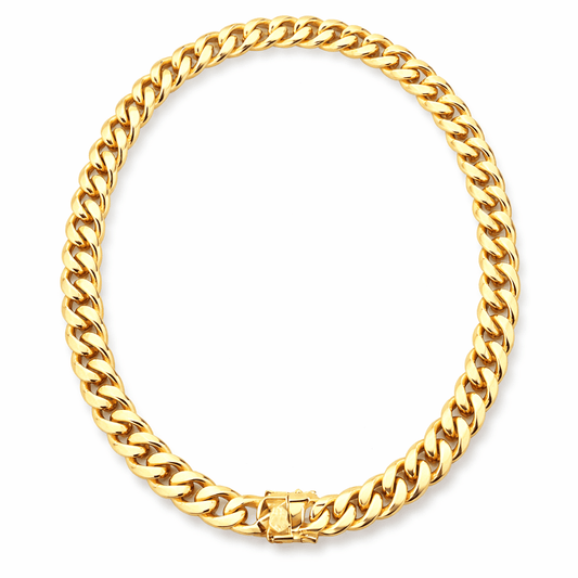 REESE 12MM NECKLACE GOLD