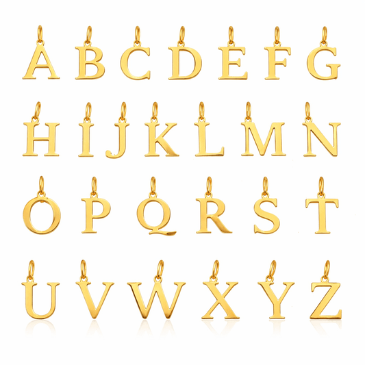 GOLD LETTER CHARM