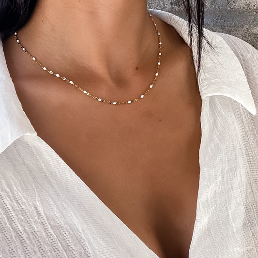 EIDETH NECKLACE WHITE